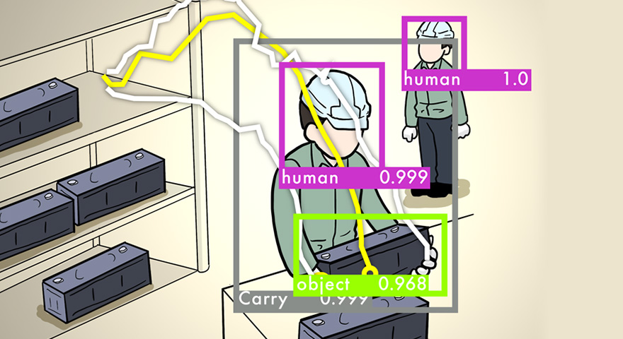 部品の落下、衝撃、軌道を検知するシステム