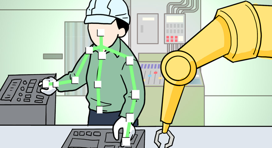 単純作業のミスを検知!ロボット連携定型作業