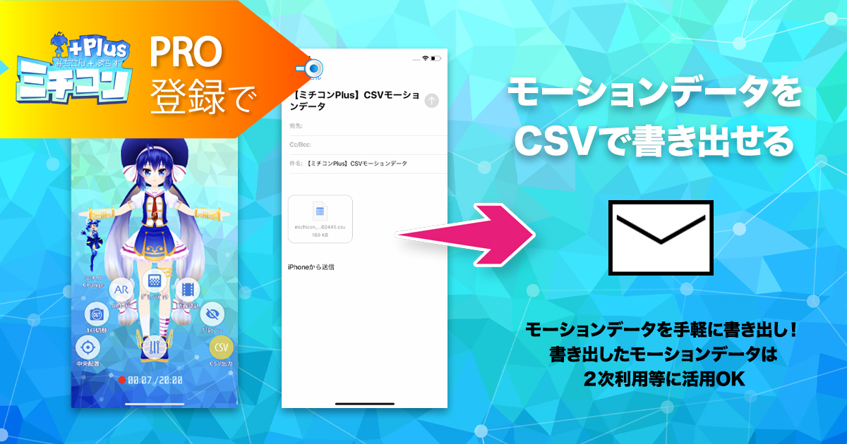 Mmd スマホアプリ ミチコンplus で書き出した Csvを Vmdにコンバートするまでの手順 Next System Blog