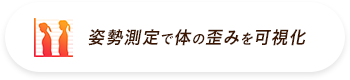 姿勢測定で体の歪みを可視化