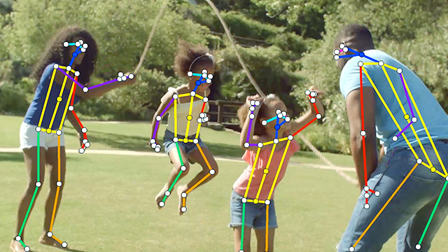 カメラ映像と動画・静止画で骨格検出が可能!
