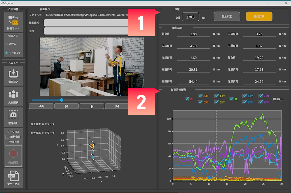 モーメント評価