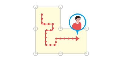 導線追跡マップ機能