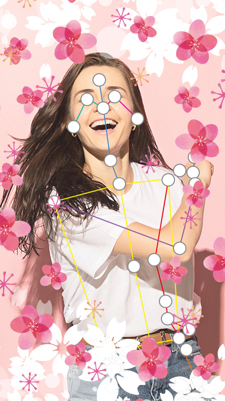 女性骨格表示