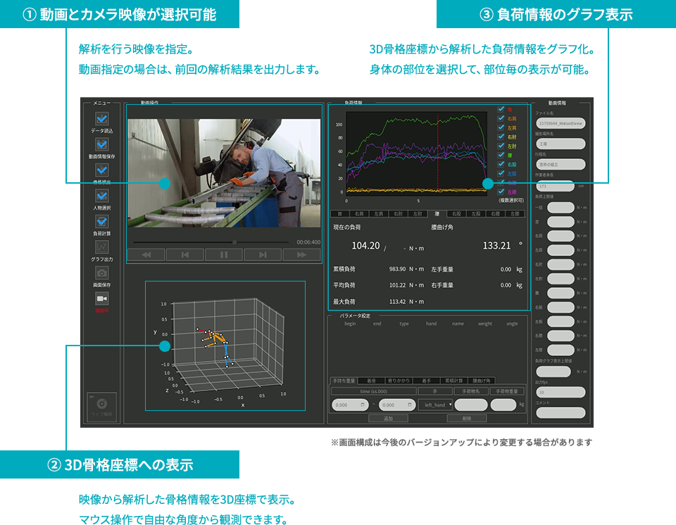 「VP-Ergono」の画面構成
