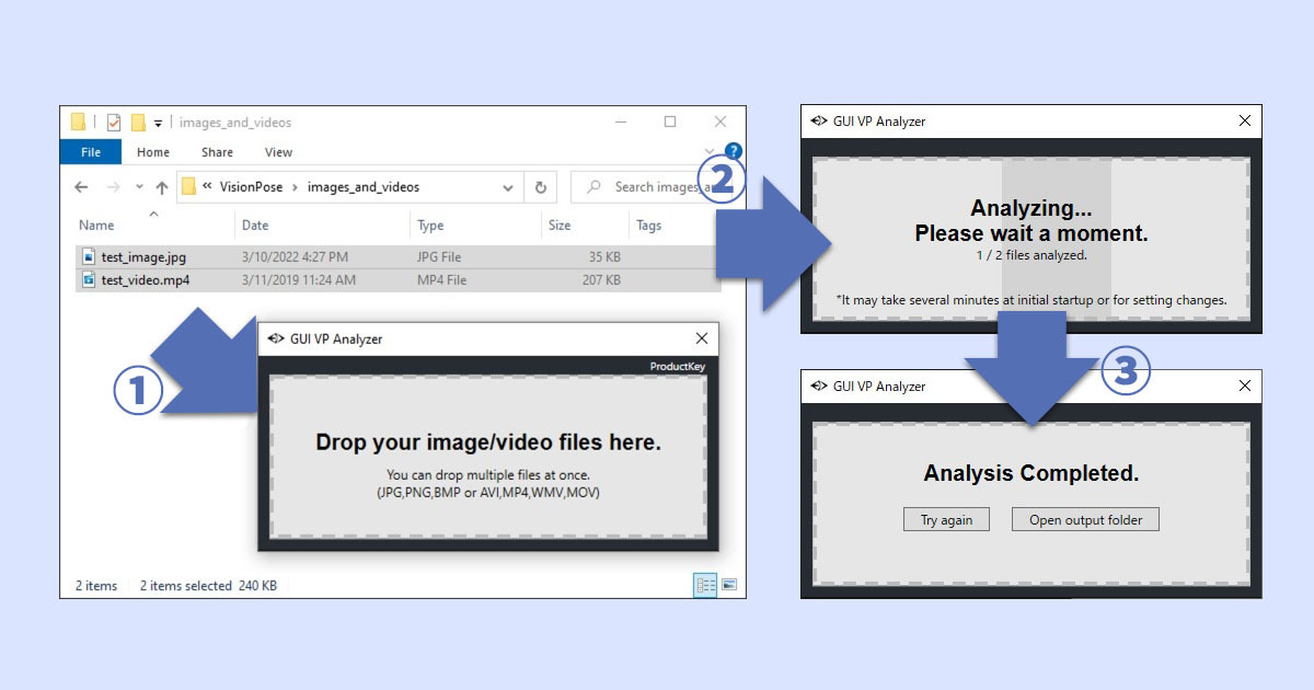 VP Analyzer GUI Version Interface