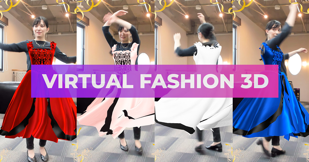 ARデジタルサイネージ「Kinesys」Virtual Fashion 3D